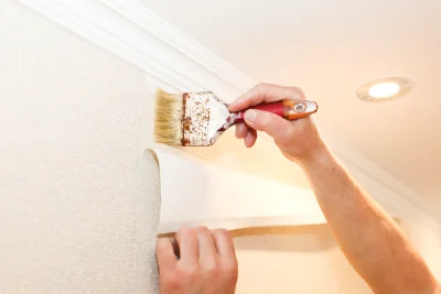 Pose de papier peint à la Haie-Traversaine — revêtements muraux et toiles de verre